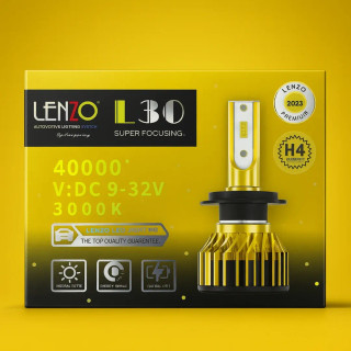 هدلایت خودرو لنزو مدل L30 رنگ زرد اقتصادی